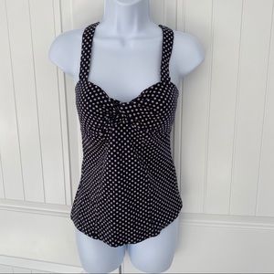 5/$25! Anthropologie | Postmark retro polka dot top